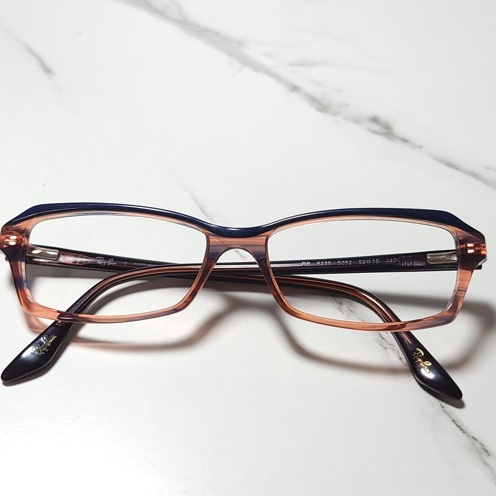 Ray-Ban RB 5235 5052 Eyeglasses Frames Rectangular Two Tone 52-15-140